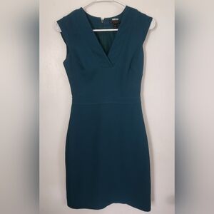 J. Crew Dress Teal Green Size 000 Sheath Dress Dark Teal Green